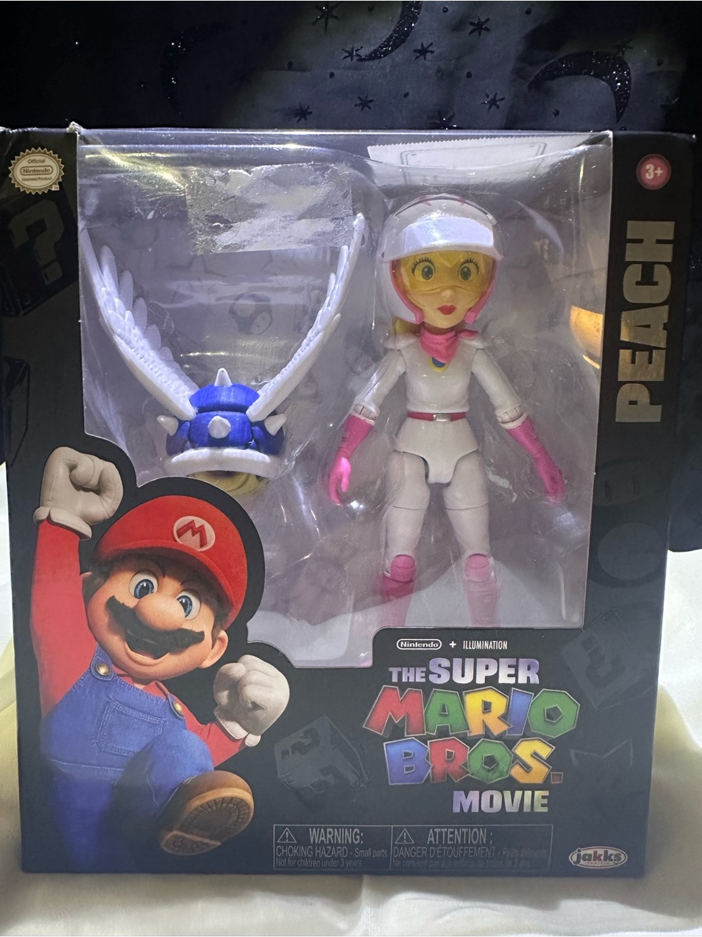 Peach Winged Shell Action Figure - White & Pink
